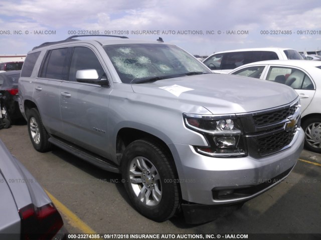 1GNSKBKC1FR180851 - 2015 CHEVROLET TAHOE K1500 LT SILVER photo 1