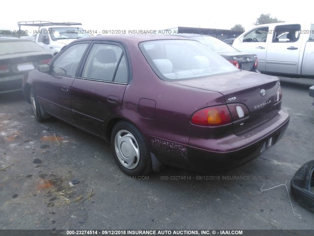 1NXBR18E1WZ101615 - 1998 TOYOTA COROLLA VE/CE/LE 栗色 照片 3
