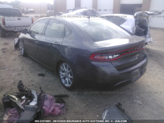 1C3CDFBB6FD227959 - 2015 DODGE DART SXT GRAY photo 3