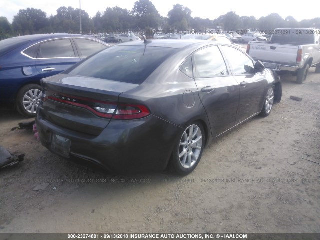 1C3CDFBB6FD227959 - 2015 DODGE DART SXT GRAY photo 4