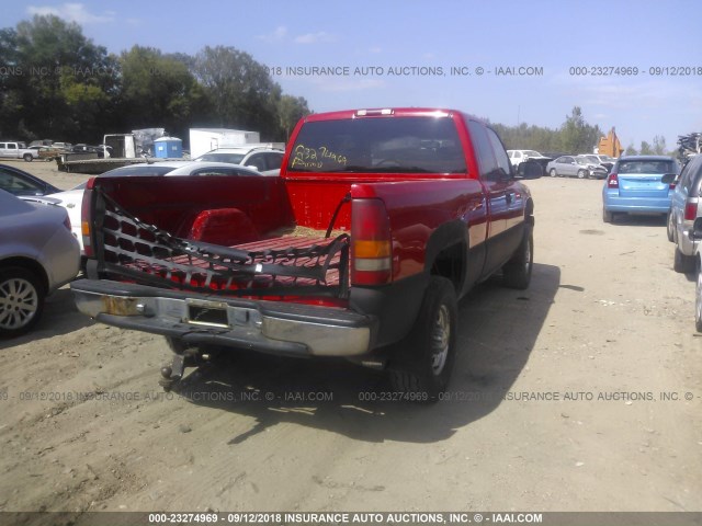 1GCGK29U8YE312155 - 2000 CHEVROLET SILVERADO K2500 RED photo 4