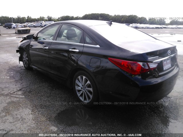 5NPEC4AC9EH871244 - 2014 HYUNDAI SONATA SE/LIMITED BLACK photo 3