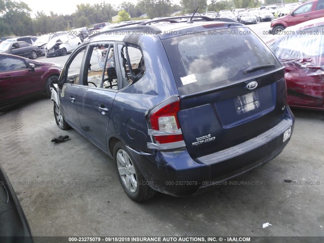 KNAFG525187175546 - 2008 KIA RONDO LX/EX ლურჯი ფოტო 3