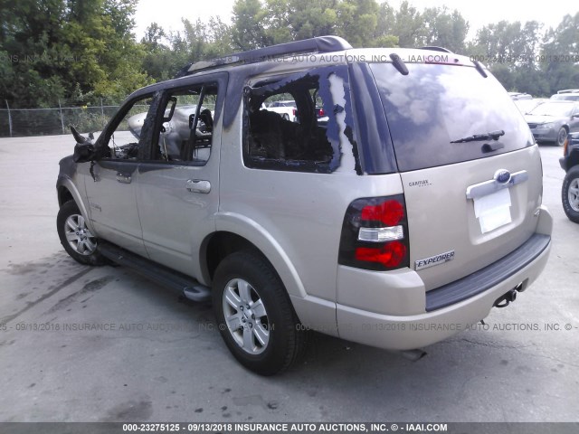 1FMEU73E77UB82773 - 2007 FORD EXPLORER XLT GOLD photo 3