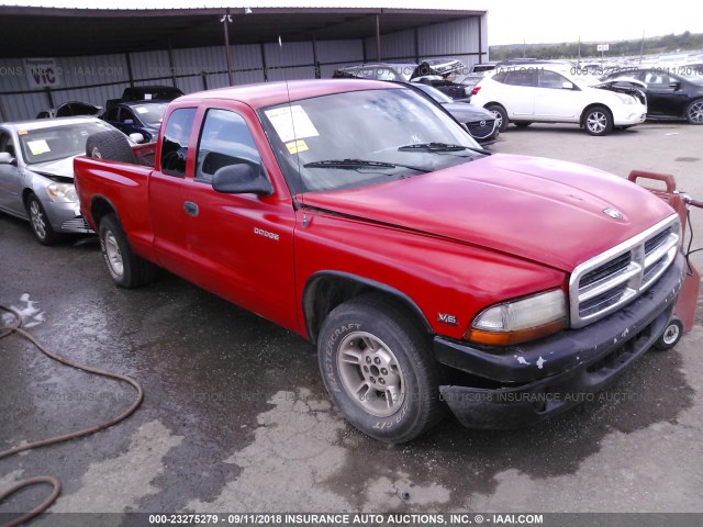 1B7GL22X0XS233175 - 1999 DODGE DAKOTA RED photo 1