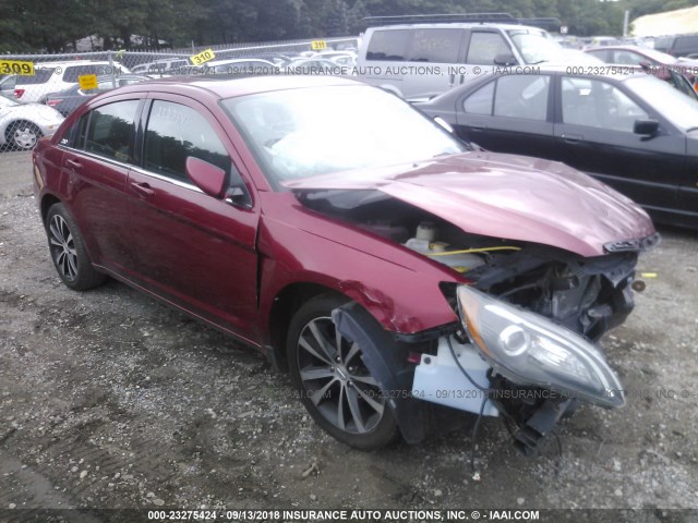 1C3CCBBB0DN580510 - 2013 CHRYSLER 200 TOURING RED photo 1