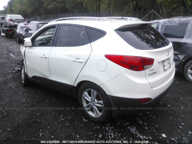 KM8JUCAC1CU396032 - 2012 HYUNDAI TUCSON GLS/LIMITED 白色 照片 3