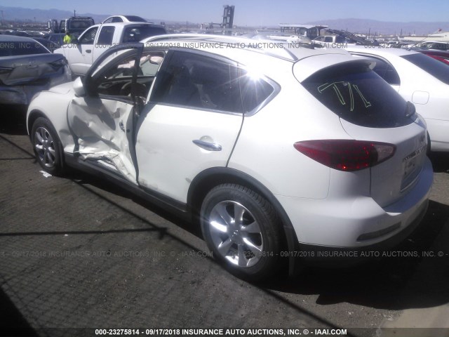 JNKAJ09E68M304534 - 2008 INFINITI EX35 JOURNEY WHITE photo 3