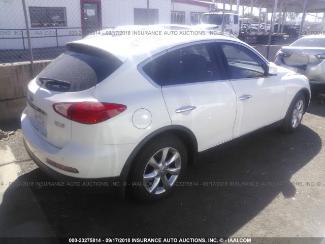 JNKAJ09E68M304534 - 2008 INFINITI EX35 JOURNEY WHITE photo 4