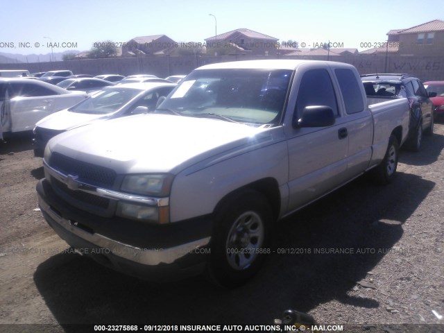 1GCEC19X55Z294968 - 2005 CHEVROLET SILVERADO C1500 GRAY photo 2