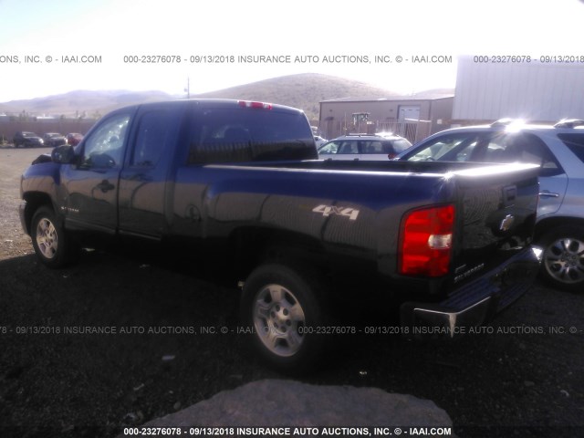 1GCRKSEA6BZ296378 - 2011 CHEVROLET SILVERADO K1500 LT BLUE photo 3