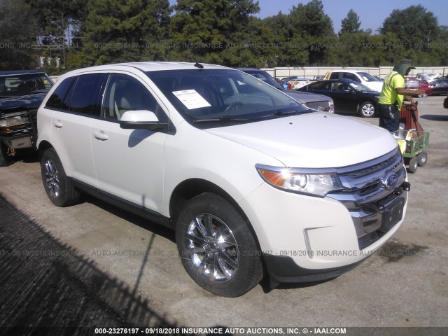 2FMDK3JC2DBA58410 - 2013 FORD EDGE SEL WHITE photo 1