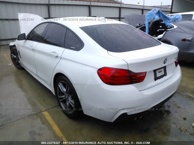 WBA4A5C56FGK16161 - 2015 BMW 428 I/GRAN COUPE WHITE photo 3