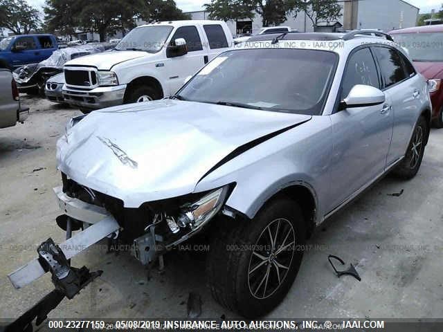 JNRAS08W67X204617 - 2007 INFINITI FX35 SILVER photo 2