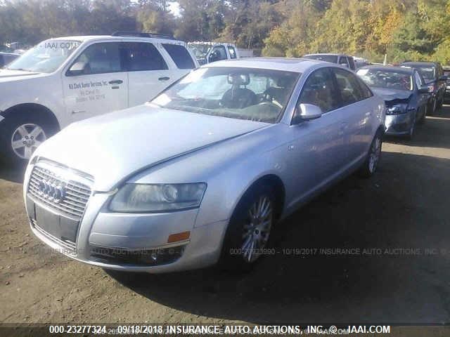 WAUDH74F06N116924 - 2006 AUDI A6 3.2 QUATTRO SILVER photo 2