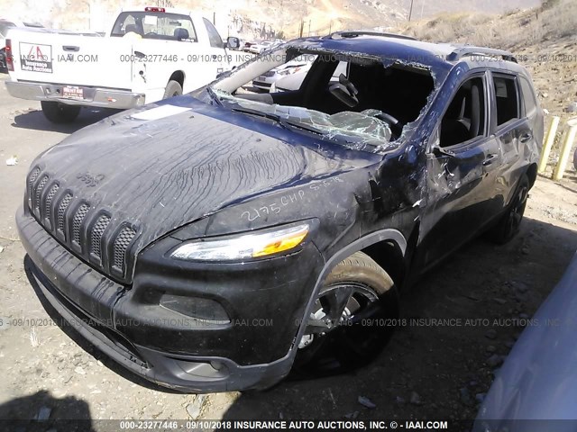 1C4PJLCB7JD560571 - 2018 JEEP CHEROKEE LATITUDE BLACK photo 2