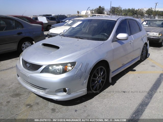 JF1GH75678G812448 - 2008 SUBARU IMPREZA WRX PREMIUM SILVER photo 2