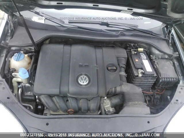 3VWRZ7AJ9AM032244 - 2010 VOLKSWAGEN JETTA SE/SEL GRAY photo 10