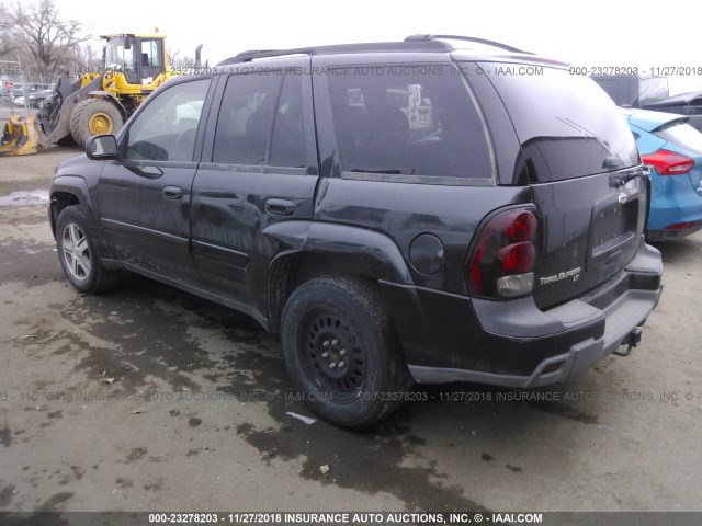 1GNDT13S652151133 - 2005 CHEVROLET TRAILBLAZER LS/LT BLACK photo 3