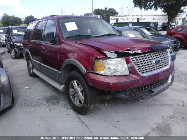 1FMPU17L54LA94305 - 2004 FORD EXPEDITION EDDIE BAUER RED photo 1