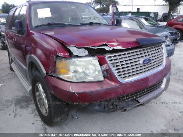 1FMPU17L54LA94305 - 2004 FORD EXPEDITION EDDIE BAUER RED photo 6