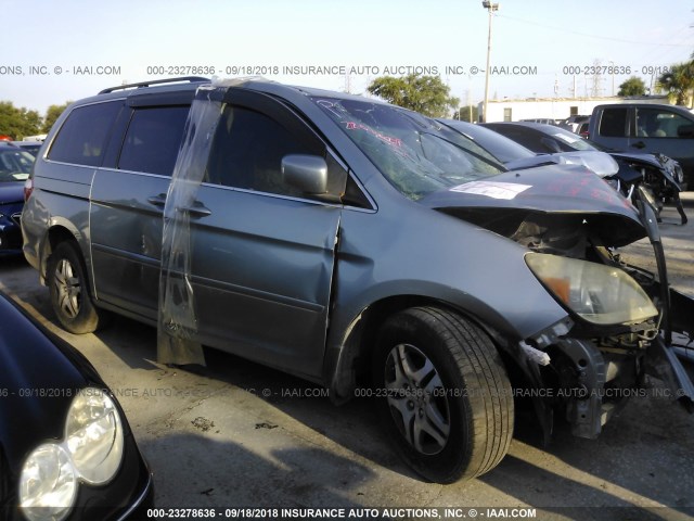 5FNRL38677B033534 - 2007 HONDA ODYSSEY EXL SILVER photo 1