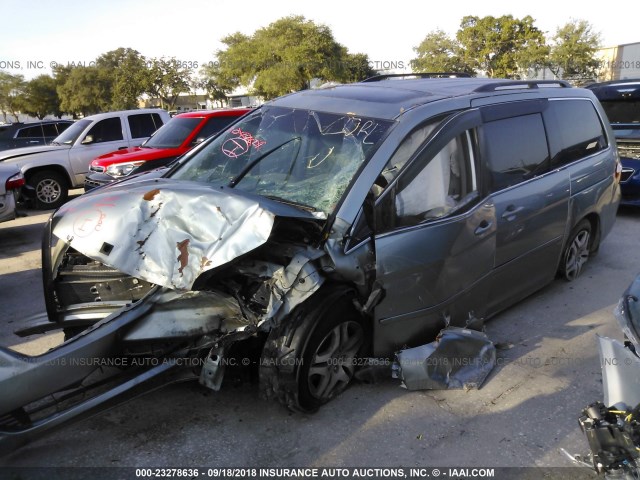 5FNRL38677B033534 - 2007 HONDA ODYSSEY EXL SILVER photo 2