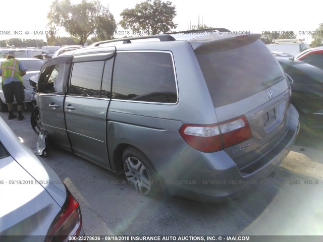 5FNRL38677B033534 - 2007 HONDA ODYSSEY EXL SILVER photo 3