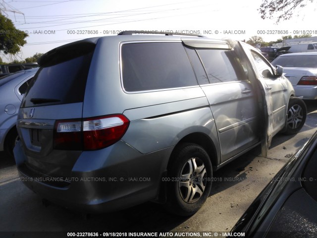 5FNRL38677B033534 - 2007 HONDA ODYSSEY EXL SILVER photo 4