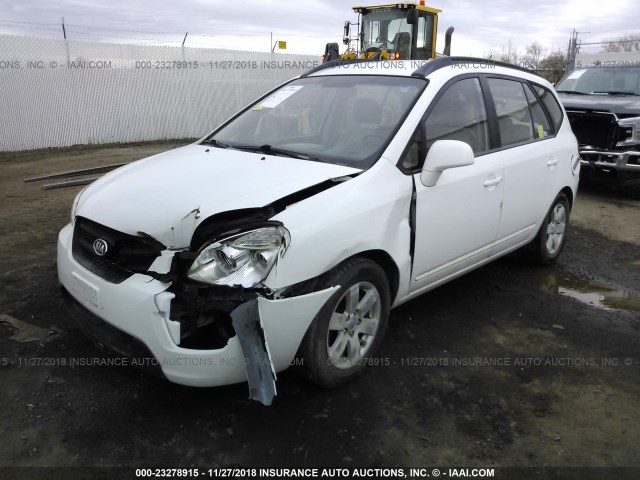 KNAFG526987138561 - 2008 KIA RONDO LX/EX WHITE photo 2