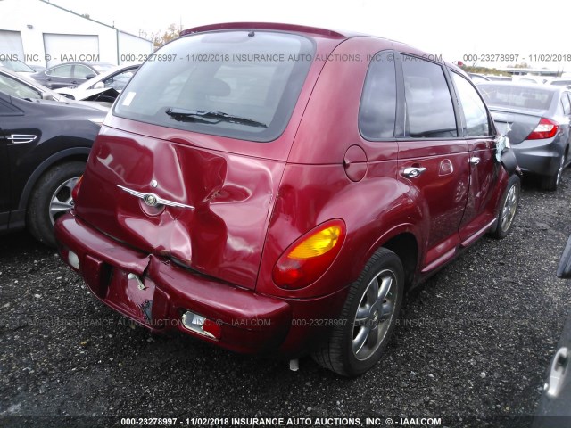 3C8FY68BX5T624828 - 2005 CHRYSLER PT CRUISER LIMITED RED photo 4