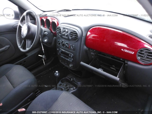 3C8FY68BX5T624828 - 2005 CHRYSLER PT CRUISER LIMITED RED photo 5