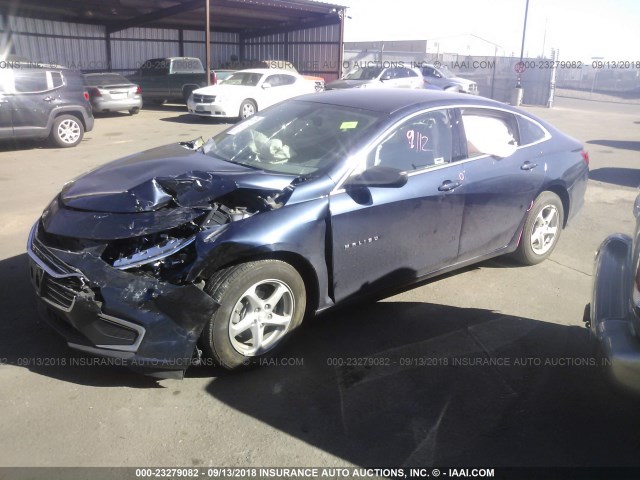 1G1ZB5STXGF336941 - 2016 CHEVROLET MALIBU LS 蓝色 照片 2