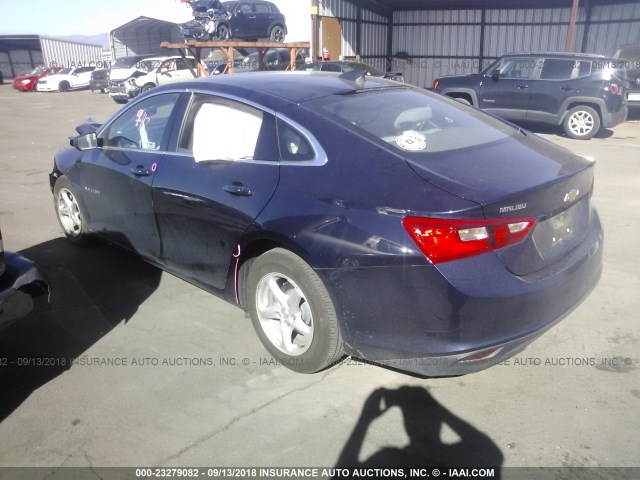 1G1ZB5STXGF336941 - 2016 CHEVROLET MALIBU LS 蓝色 照片 3