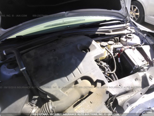 1G1ZC5E05CF357091 - 2012 CHEVROLET MALIBU 1LT SILVER photo 10