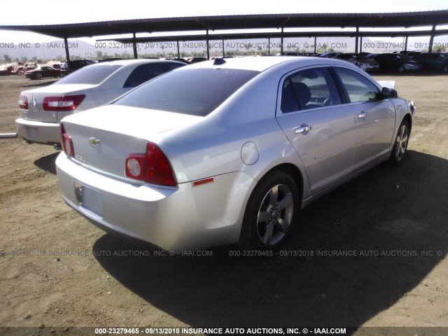 1G1ZC5E05CF357091 - 2012 CHEVROLET MALIBU 1LT SILVER photo 4
