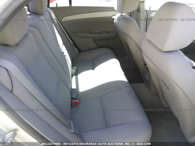 1G1ZC5E05CF357091 - 2012 CHEVROLET MALIBU 1LT SILVER photo 8