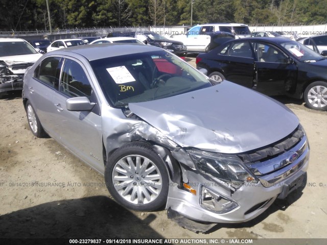 3FADP0L38CR167378 - 2012 FORD FUSION HYBRID SILVER photo 1