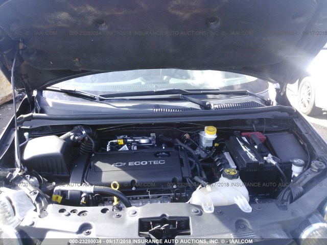 1G1JA5SH4D4193116 - 2013 CHEVROLET SONIC LS 黑色 照片 10