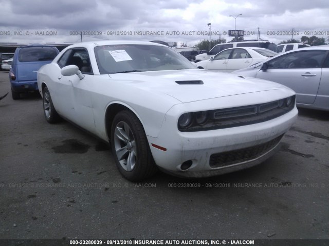 2C3CDZAG7GH336465 - 2016 DODGE CHALLENGER SXT WHITE photo 1