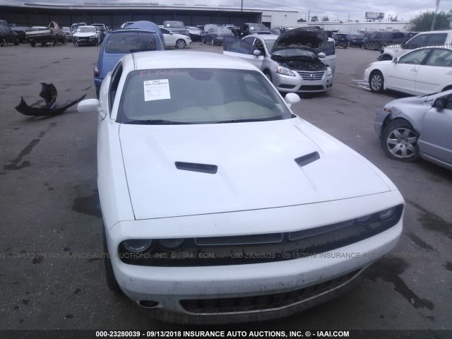 2C3CDZAG7GH336465 - 2016 DODGE CHALLENGER SXT WHITE photo 6