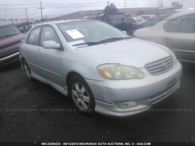 2T1BR32E83C025408 - 2003 TOYOTA COROLLA CE/LE/S SILVER photo 1