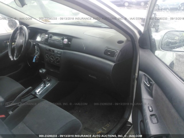 2T1BR32E83C025408 - 2003 TOYOTA COROLLA CE/LE/S SILVER photo 5