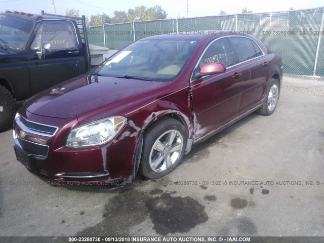 1G1ZD5E14BF162586 - 2011 CHEVROLET MALIBU 2LT RED photo 2