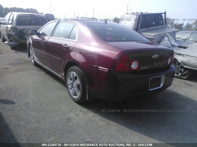 1G1ZD5E14BF162586 - 2011 CHEVROLET MALIBU 2LT RED photo 3