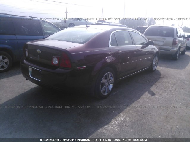 1G1ZD5E14BF162586 - 2011 CHEVROLET MALIBU 2LT RED photo 4