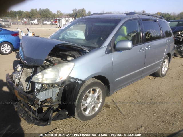 5TDZA22C65S311606 - 2005 TOYOTA SIENNA XLE/XLE LIMITED BLUE photo 2