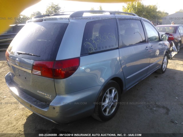 5TDZA22C65S311606 - 2005 TOYOTA SIENNA XLE/XLE LIMITED BLUE photo 4