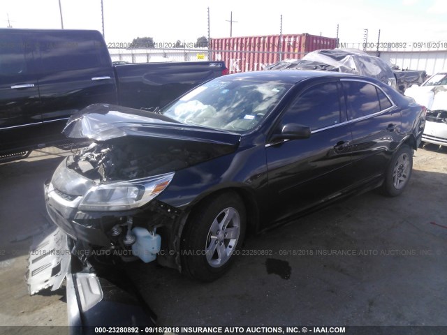 1G11B5SL8EF214914 - 2014 CHEVROLET MALIBU LS BLACK photo 2