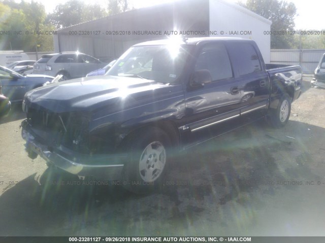 2GCEC13T661121587 - 2006 CHEVROLET SILVERADO C1500 BLUE photo 2